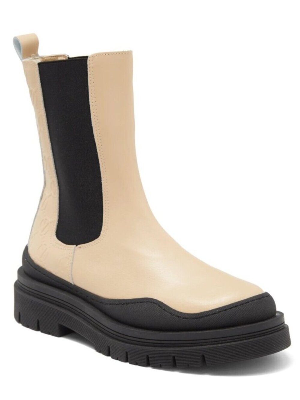 Valentino by Mario Valentino Rossella Womens Leather Chelsea Bootie Beige US 8.5